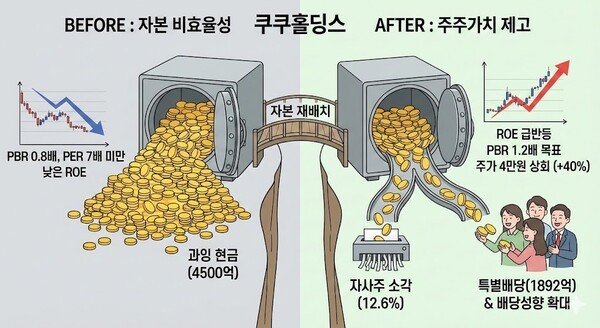 밸류파트너스, 쿠쿠홀딩스에 '특별배당' 압박한 이유는 - 뉴스 썸네일 이미지