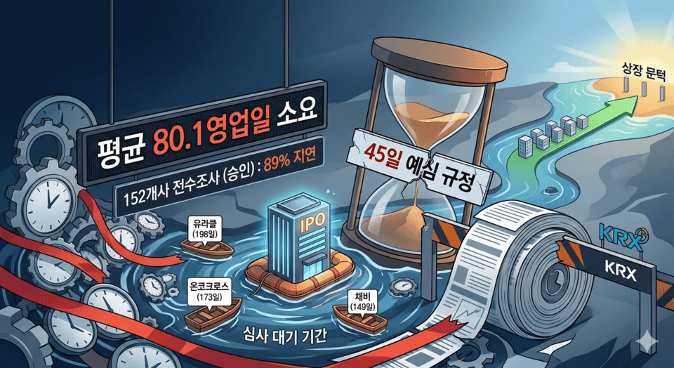 [표류하는 공모주] 유명무실해진 예비심사 '45일 규정'...10곳 중 8곳 이상... - 뉴스 썸네일 이미지