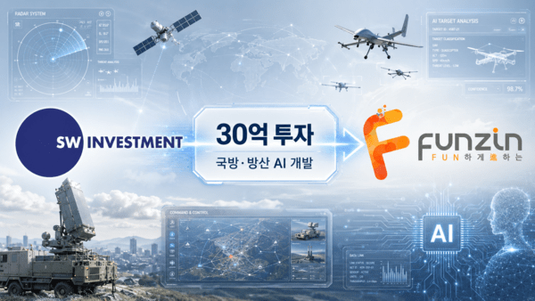 에스더블유인베, ‘방산 AI’ 펀진에 30억 베팅