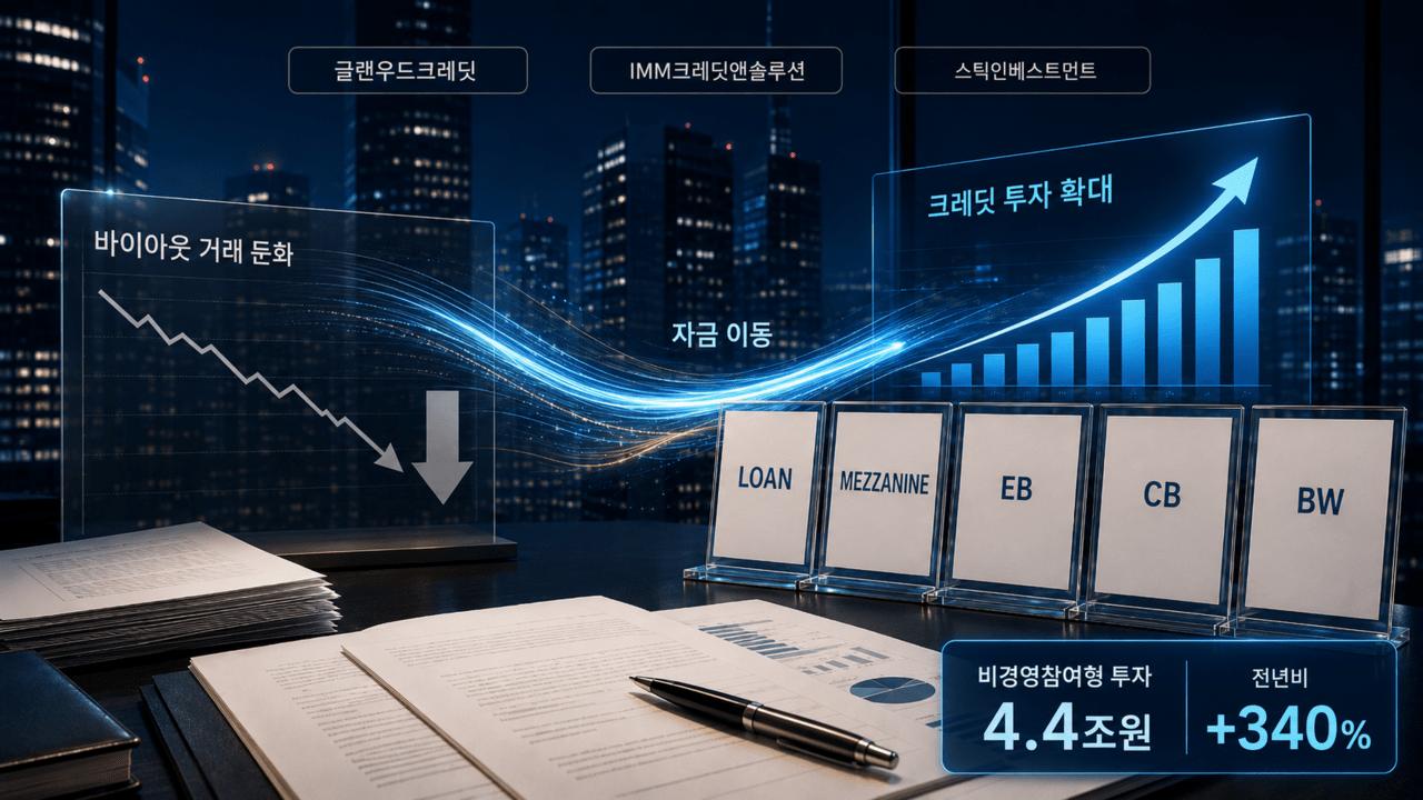 글랜우드·IMM·스틱...크레딧으로 활로 찾는 PE - 뉴스 썸네일 이미지