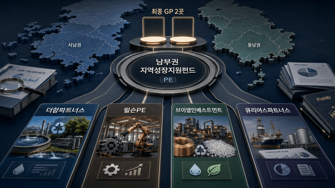 산업은행 남부권펀드 GP 향한 '4색 승부' 열렸다 - 뉴스 썸네일 이미지