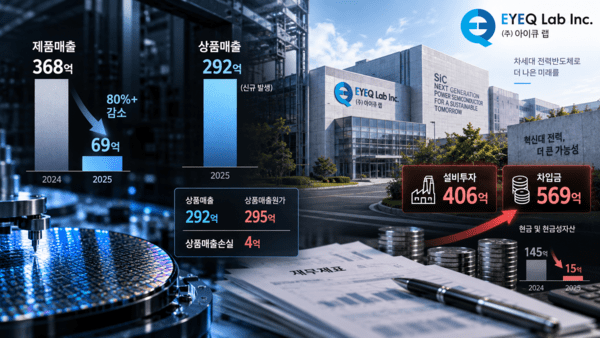 아이큐랩, 제품매출 83% 급감...FI 투자 회수 '불투명' - 뉴스 썸네일 이미지