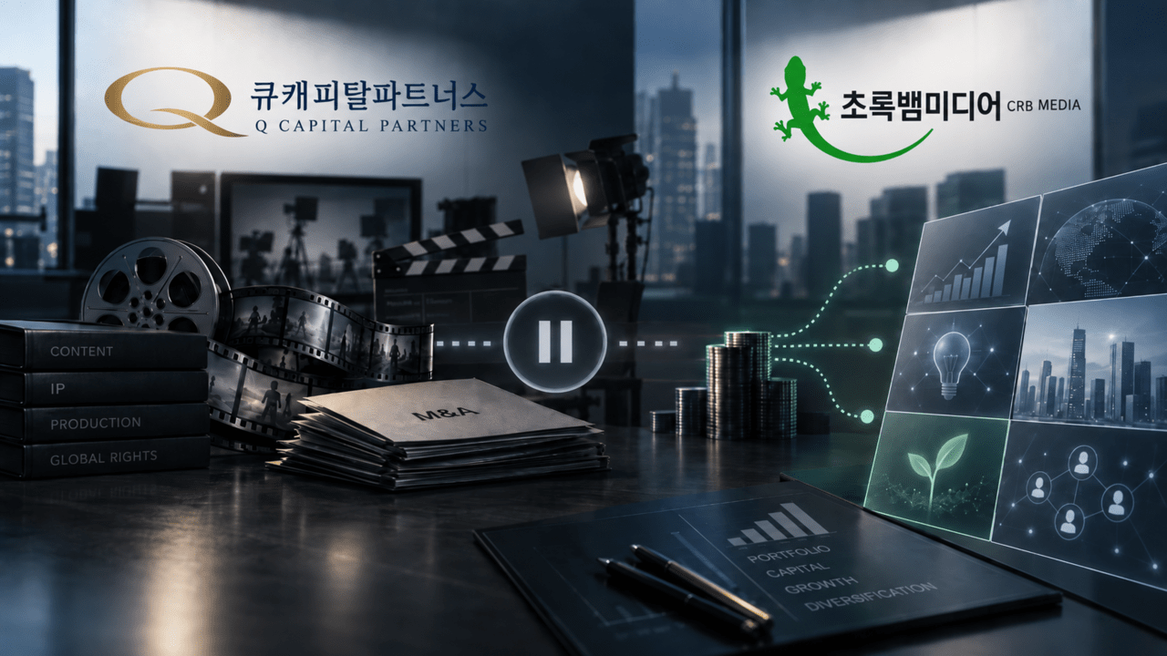큐캐피탈, 초록뱀 '콘텐츠 M&A' 숨고르기 - 뉴스 썸네일 이미지