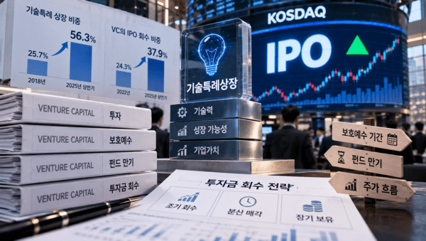 기술특례IPO 25.7%→56% '급증'...VC 회수전략 다변화 - 뉴스 썸네일 이미지